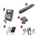 AXO 5 Super Duty Commercial Electric 24V Low Voltage Automatic Single Swing Driveway Gate Opener Kit ROBUST Heavy Duty Design for Trade Installers