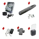 Single Swing Gate Automation Access Secure Kit Super Duty Linear Actuator with Limit Stops and Encoder Made in Italy