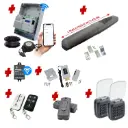 Single Swing Gate Automation Access Unlimited WiFi Bluetooth Kit Super Duty Linear Actuator with Limit Stops and Encoder Made in Italy