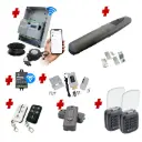 Single Swing Gate Automation Access Unlimited WiFi Bluetooth Kit Super Duty Linear Actuator with Limit Stops and Encoder Made in Italy 