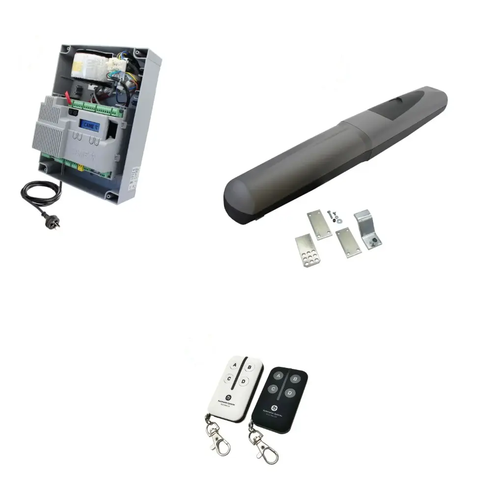 Single Swing Gate Automation Base Kit Super Duty Linear Actuator with Limit Stops and Encoder Made in Italy