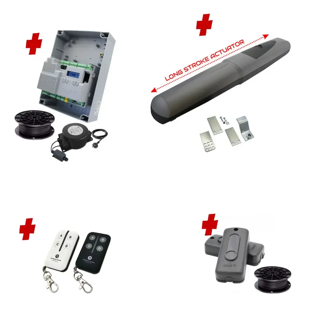 Single Swing Gate Automation Installer and Trade Kit Super Duty Linear Actuator with Limit Stops and Encoder Made in Italy