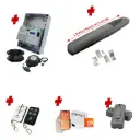 Single Swing Gate Automation Remootio Kit Super Duty Linear Actuator with Limit Stops and Encoder Made in Italy