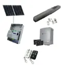 Solar Powered Single Swing Gate Automation Base Kit Super Duty Linear Actuator with Limit Stops and Encoder Made in Italy