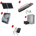 Solar Powered Swing Gate Automation Base Kit Super Duty Linear Actuator with Limit Stops and Encoder Made in Italy