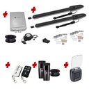 Low Voltage Automatic Double Swing Driveway Gate Opener 24 Volt Kit ROBUST Slimline Compact Design with Keypad Pin Code