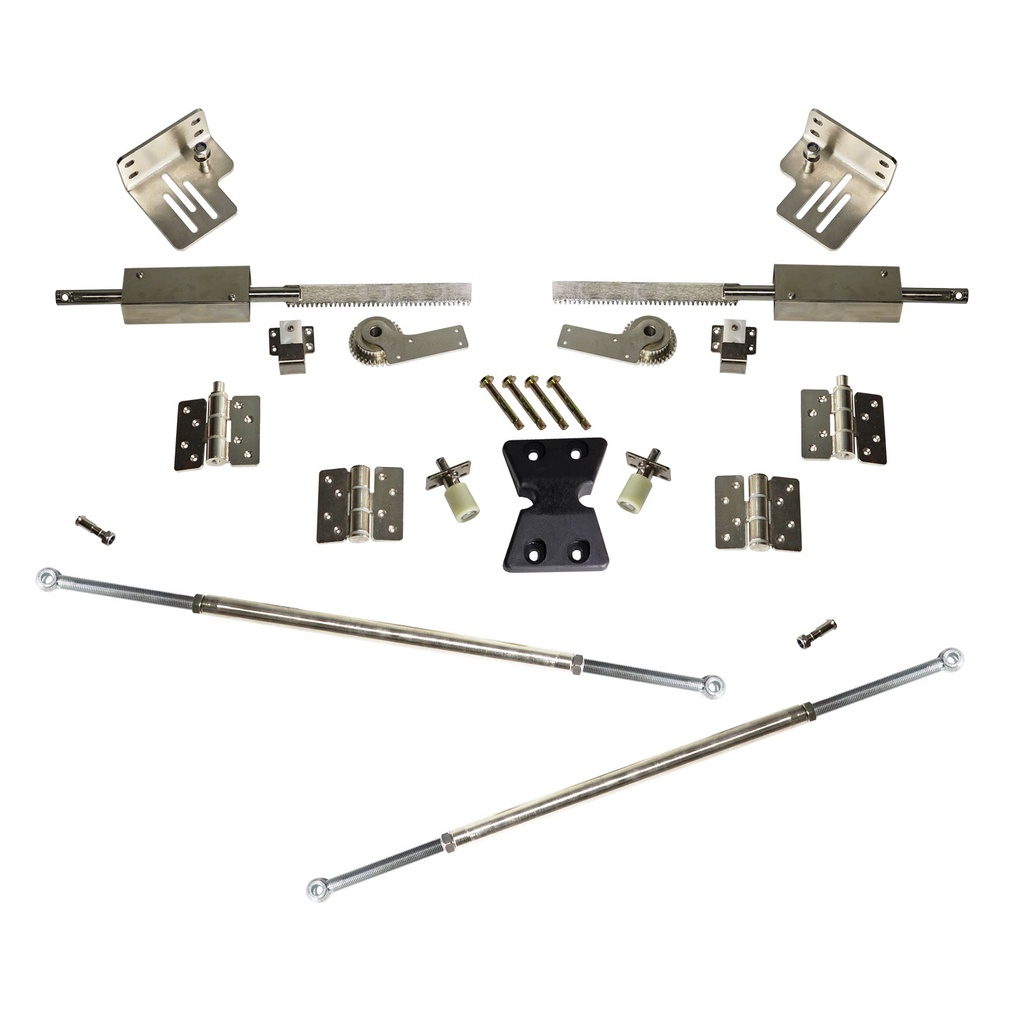 Trackless Bi-Fold Kit for Swing Gates (Sectional Swing Gate) 1.3m-1.6m Each Gate (Folding Swing Gate)