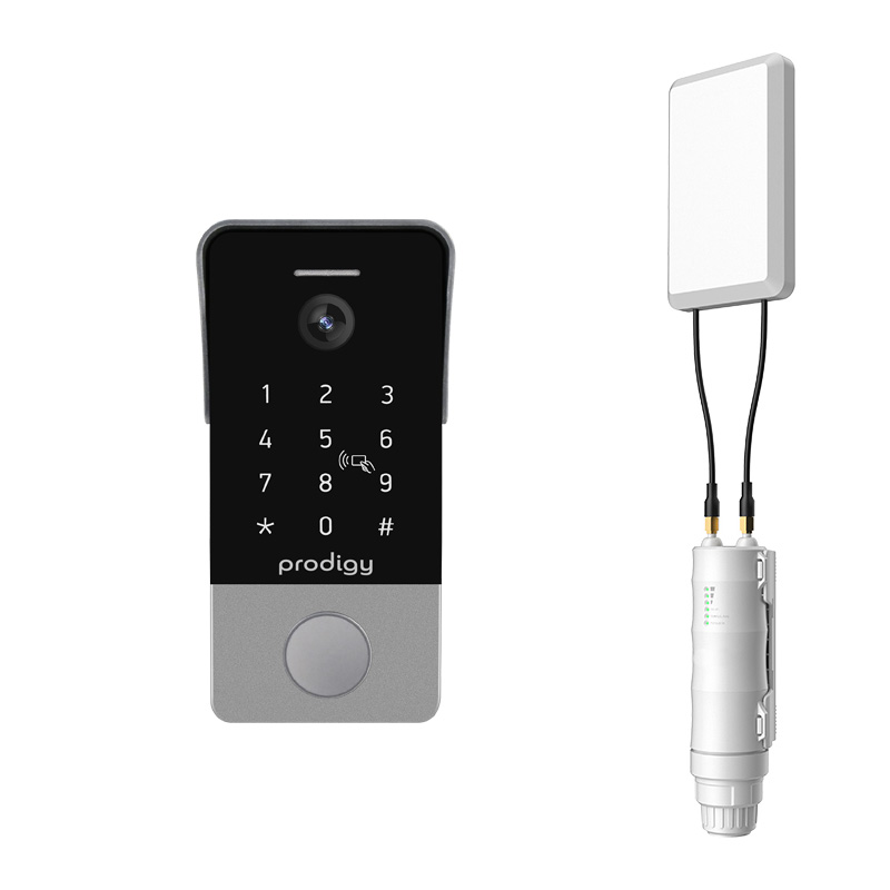 LONG DISTANCE Mobile APP Intercom (150m Line of Sight) WiFi Wide Angle 160 Degrees with Keypad and RFID Reader