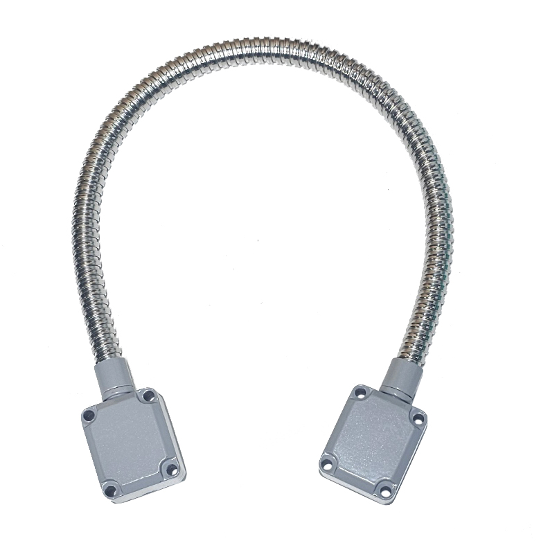 Armoured Door Loop (Plastic Ends) Protective Flexible Casing For Exposed Low Voltage Wire (9mm ID – 14mm OD)
