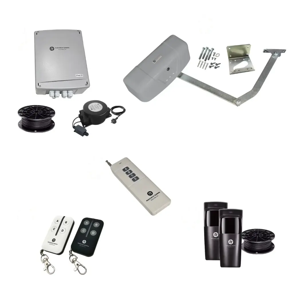 RAPTOR Extra Heavy Duty ITALIAN Low Voltage Farm Gate 24V Automatic Rural Swing Driveway Gate Opener 24 Volt Kit ROBUST Heavy Duty Design