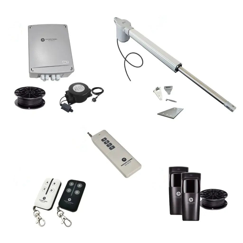 Viper 5 Long Stroke ITALIAN Low Voltage Farm Gate 24V Automatic Rural Swing Driveway Gate Opener 24 Volt Kit ROBUST Heavy Duty Design