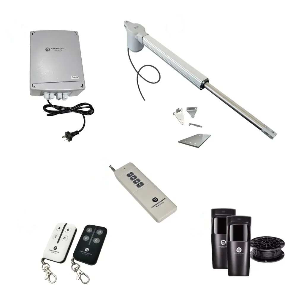 Viper 5 Long Stroke ITALIAN Electric Farm Gate 24V Automatic Rural Swing Driveway Gate Opener 24 Volt Kit ROBUST Heavy Duty Design