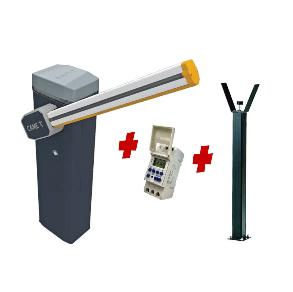 CAME Gard 6m Electric Automatic Boom Barrier Gate High Duty Cycle Suitable for Parking Depot Yards Caravan Park offices with Scheduled Weekly Timer