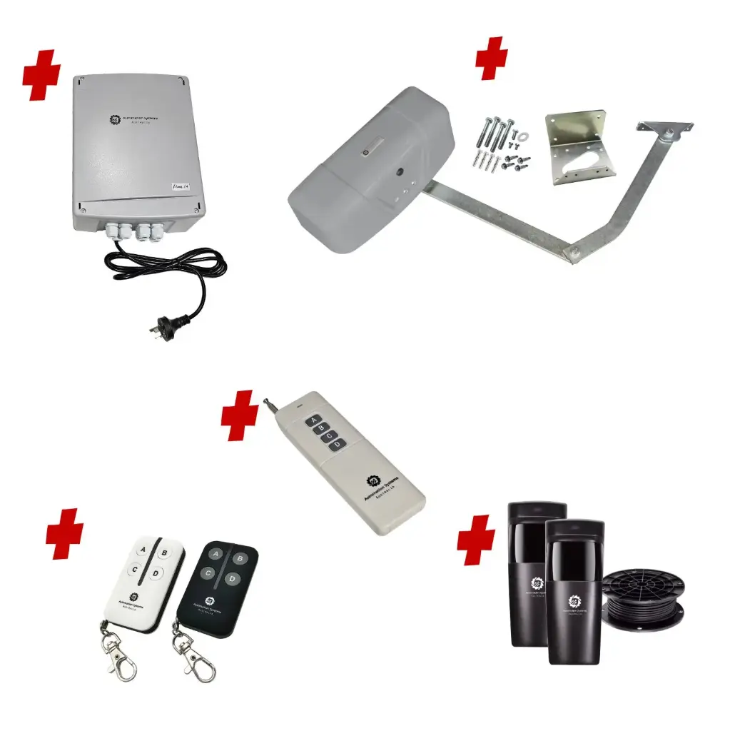 RAPTOR Extra Heavy Duty ITALIAN Electric Farm Gate 24V Automatic Rural Swing Driveway Gate Opener 24 Volt Kit ROBUST Heavy Duty Design for Trade Installers