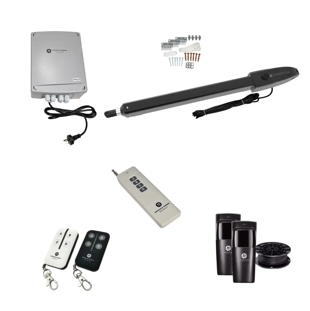 Orion LS Electric Farm Gate 24V Automatic Rural Swing Driveway Gate Opener 24 Volt Kit ROBUST Heavy Duty Design 