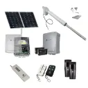 Viper 5 Long Stroke ITALIAN Solar Powered Farm Gate Automatic Rural Swing Driveway Gate Opener 24 Volt Kit ROBUST Heavy Duty Design