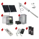Viper 5 Long Stroke ITALIAN Solar Powered Farm Gate Automatic Rural Swing Driveway Gate Opener 24 Volt Kit ROBUST Heavy Duty Design