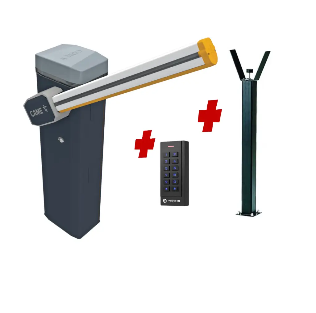 CAME Gard 6m Electric Automatic Boom Barrier Gate High Duty Cycle Suitable for Parking Depot Yards Caravan Park offices with Keypad Pin Code