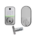 Flinders Deadbolt (Silver) Digital Entrance Lock with Mobile APP (Bluetooth, Fingerprint, EM Card) IP55 Weather Resistance