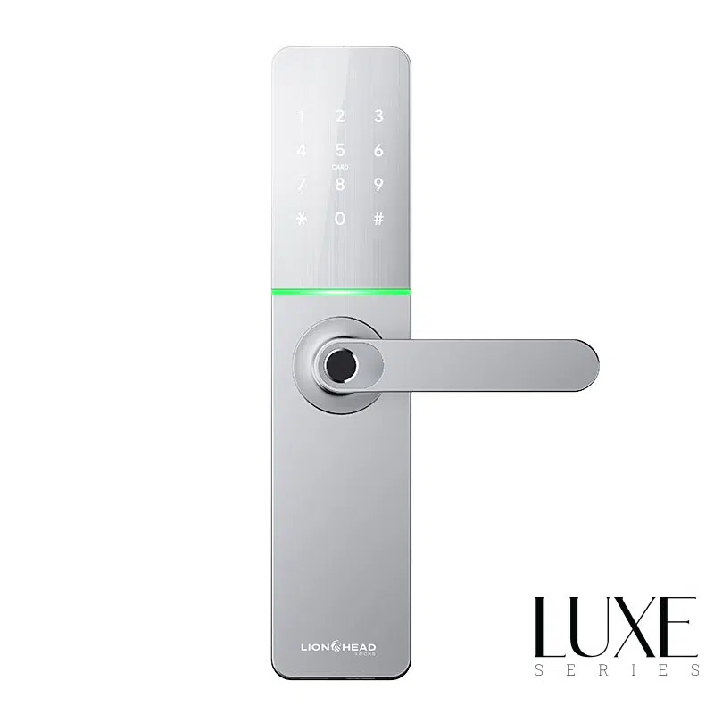 Enmore (Silver) With Built In WiFi Digital Entrance Lock with Mobile APP (Bluetooth, Wi-Fi, Fingerprint, EM Card) IP55 Weather Resistance