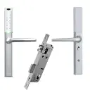 Aspen Slimline (Silver) Digital Entrance Lock with Mobile APP (Bluetooth, Fingerprint, EM Card) IP66 Front Side Weather Resistance