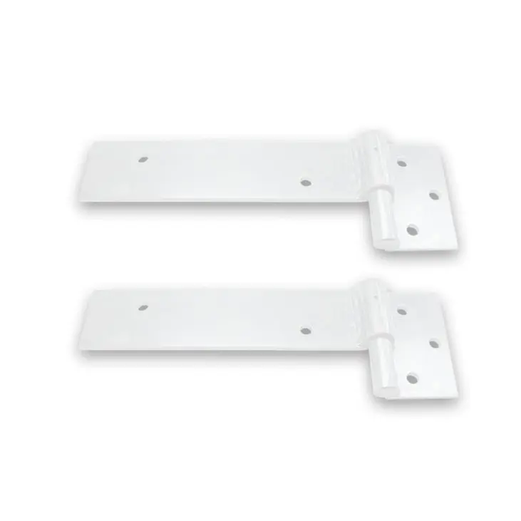 Right Side (Pearl Gloss White) Ball Bearing Strap Hinge for Swing Gate 135mm Strap