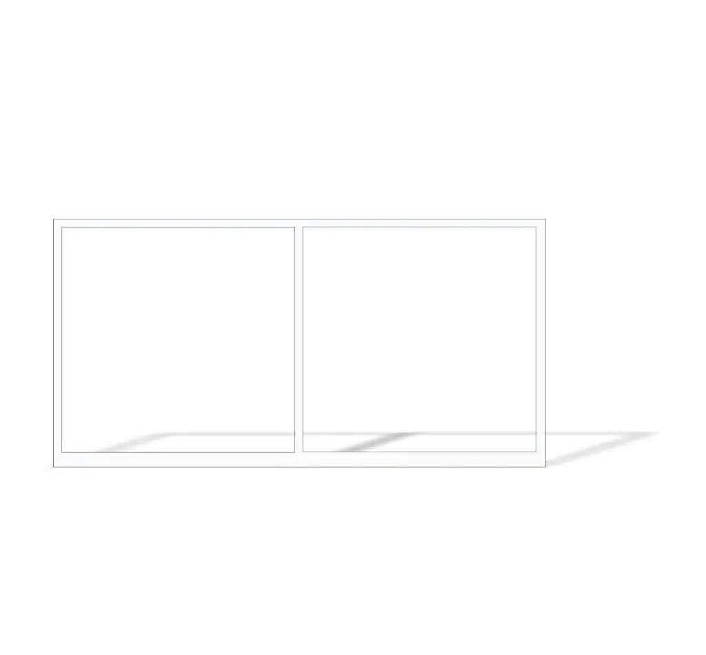 4600mm x 1800mm Cladding Driveway Gate Frame (Internal/External Cladding) (Pearl Gloss White Powder Coat)