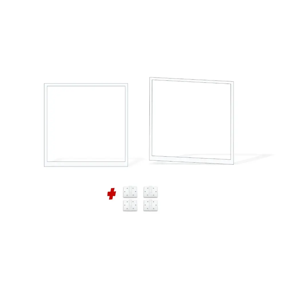 3000mm Double Swing Driveway Gates Opening (1200mm H) 3.0×1.2m Cladding Gate Frames (External Cladding) (Pearl Gloss White Powder Coat) 