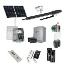 Orion LS Solar Powered Farm Gate 24V Automatic Rural Swing Driveway Gate Opener Solar Powered Kit ROBUST Heavy Duty Design ENTRY KEYPAD and EXIT BUTTON KIT 