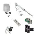 Viper 5 Long Stroke ITALIAN Electric Farm Gate 24V Automatic Rural Swing Driveway Gate Opener 24 Volt Kit ROBUST Heavy Duty Design ENTRY and EXIT BUTTON KIT 