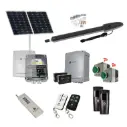 Orion LS Solar Powered Farm Gate 24V Automatic Rural Swing Driveway Gate Opener Solar Powered Kit ROBUST Heavy Duty Design ENTRY and EXIT BUTTON KIT 