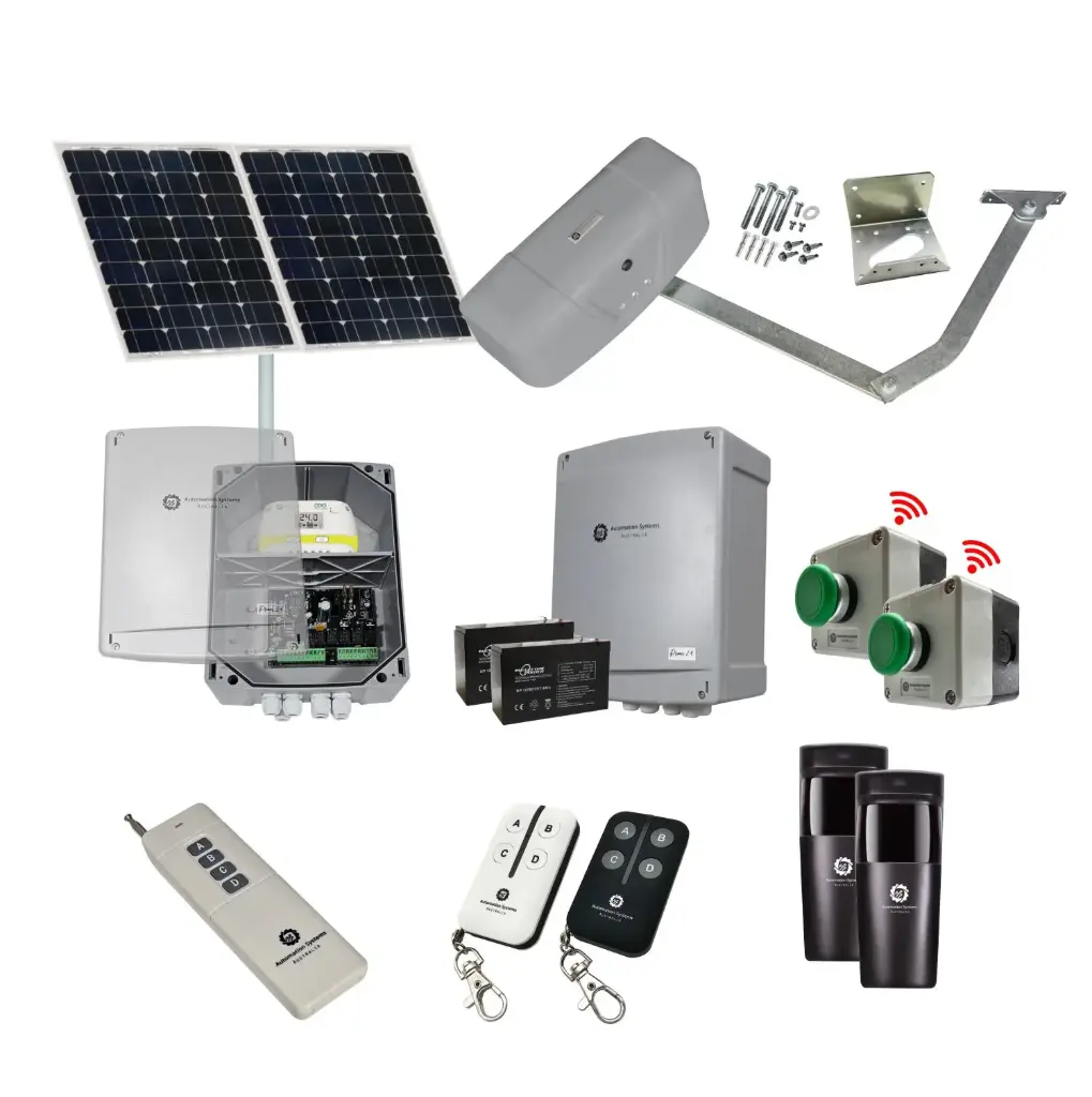 RAPTOR Extra Heavy Duty ITALIAN Electric Farm Gate 24V Automatic Rural Swing Driveway Gate Opener Solar Powered ROBUST Heavy Duty Design ENTRY and EXIT BUTTON KIT