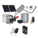 RAPTOR Extra Heavy Duty ITALIAN Solar Powered Farm Gate Automatic Rural Swing Driveway Gate Opener 24 Volt Kit ROBUST Heavy Duty Design with 4G Mobile Control