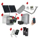 RAPTOR Extra Heavy Duty ITALIAN Solar Powered Farm Gate Automatic Rural Swing Driveway Gate Opener 24 Volt Kit ROBUST Heavy Duty Design with 4G Mobile Control