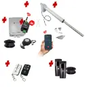 Viper 5 Long Stroke ITALIAN Low Voltage Farm Gate 24V Automatic Rural Swing Driveway Gate Opener 24 Volt Kit ROBUST Heavy Duty Design with 4G Mobile Control