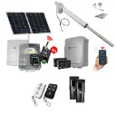 Viper 5 Long Stroke ITALIAN Solar Powered Farm Gate Automatic Rural Swing Driveway Gate Opener 24 Volt Kit ROBUST Heavy Duty Design with 4G Mobile Control