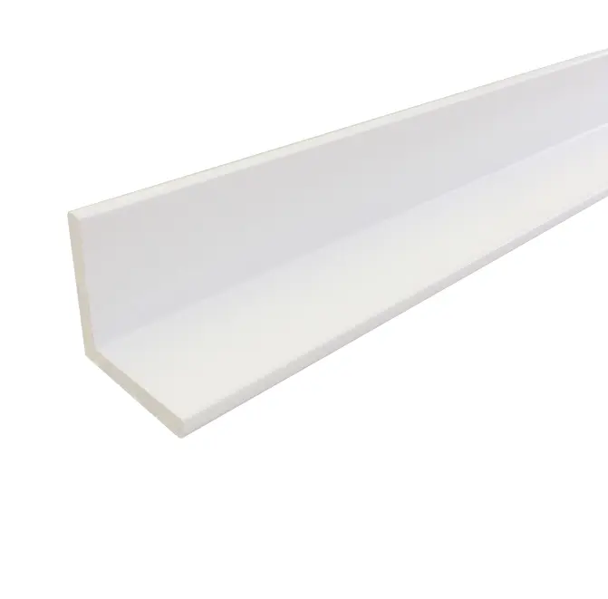 25x25x2400mm Aluminium White Angle (1.8mm)