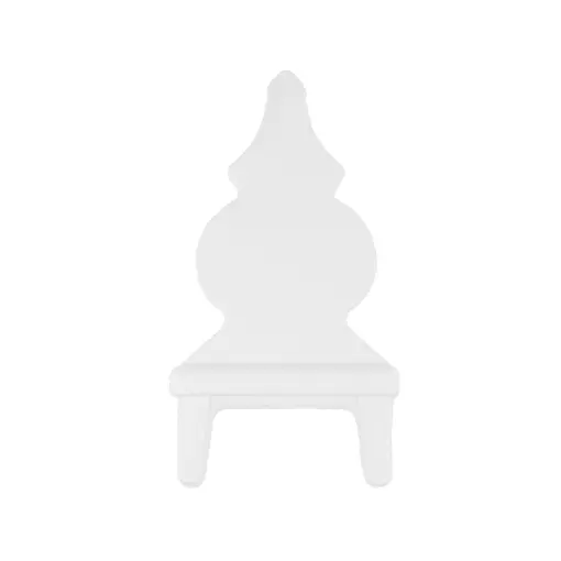 Aluminium Picket Sovereign Male End Cap (65x16)