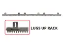 Stagnoli Gear Rack (Tabs Up/Lugs Up) 1m Length (900kg)
