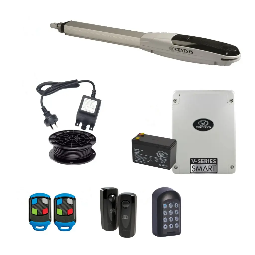 Centsys V500 Smart (24V) Single Swing Gate System with Keypad