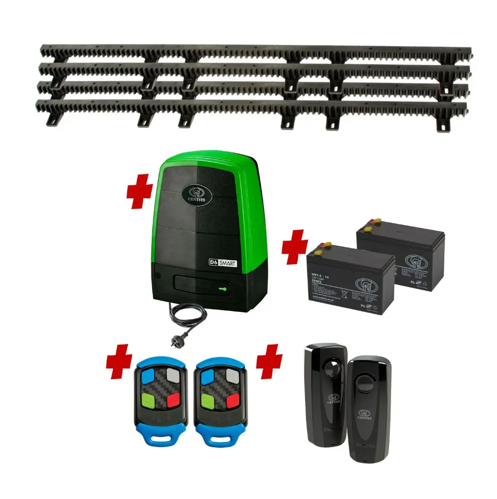 Centsys D6 Smart Commercial Grade (240V) 600KG Sliding Gate System Installer Trade Kit