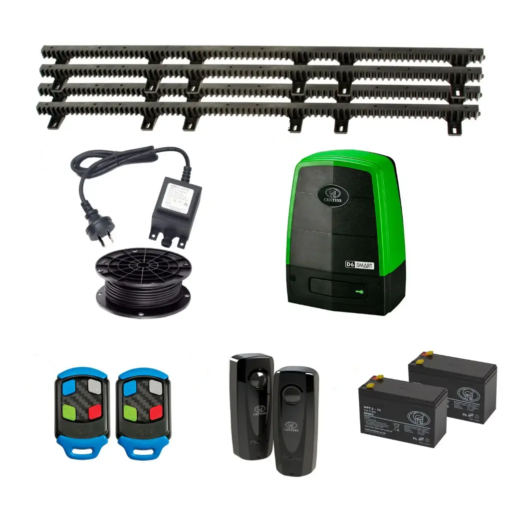 Centsys D6 Smart Commercial Grade (Low Voltage) 600KG Sliding Gate System Installer Trade Kit