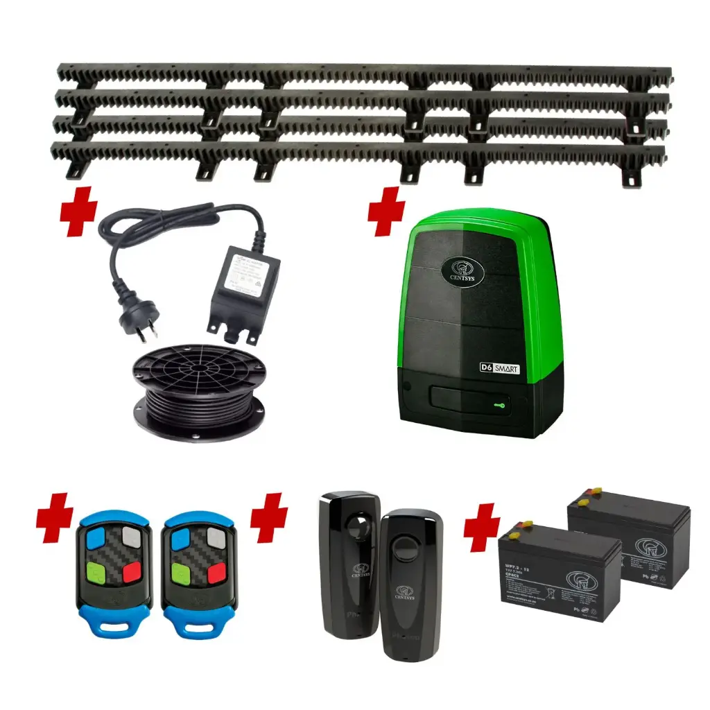 Centsys D6 Smart Commercial Grade (Low Voltage) 600KG Sliding Gate System Installer Trade Kit