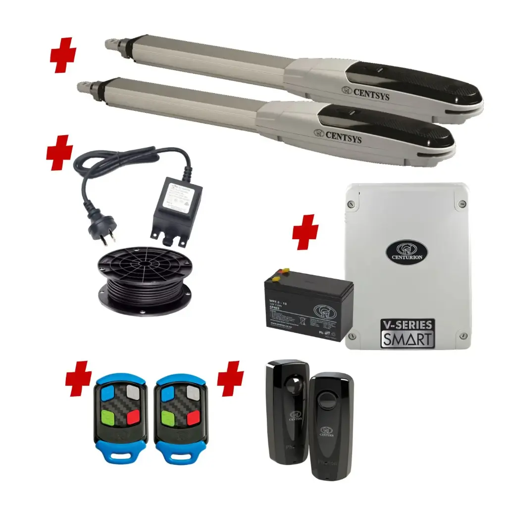 Centsys V500 Smart (24V) Double Swing Gate System Installer Kit
