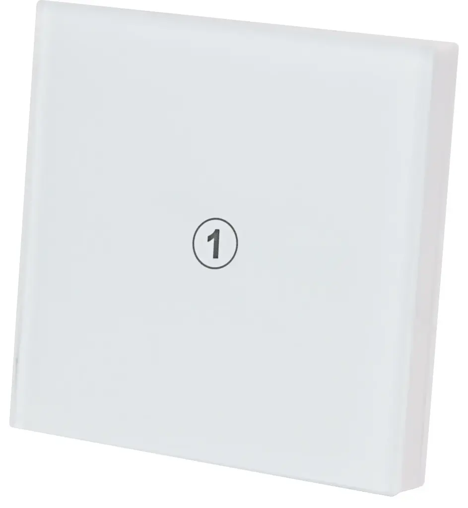 Wireless Indoor Touch Sensitive Button White Gloss Acrylic - Automation Systems Australia Compatible Only