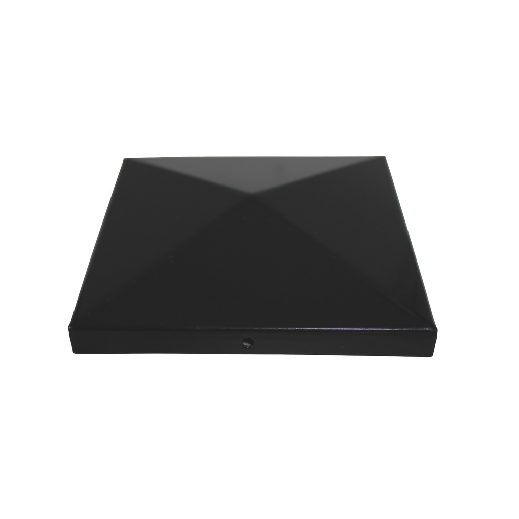 150x150 Pyramid Top Post Cap (Satin Black) 150mm 