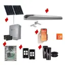 Remootio BOB 5 High Thrust Long Stroke ITALIAN Solar Powered Automatic Swing Driveway Gate Opener 24 Volt Kit ROBUST Heavy Duty Design 