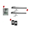 BOB 5 High Thrust Long Stroke ITALIAN Electric 24V Low Voltage Automatic Double Swing Driveway Gate Opener Kit ROBUST Heavy Duty Design BASE KIT