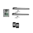 BOB 5 High Thrust Long Stroke ITALIAN Electric 24V Low Voltage Automatic Double Swing Driveway Gate Opener Kit ROBUST Heavy Duty Design BASE KIT