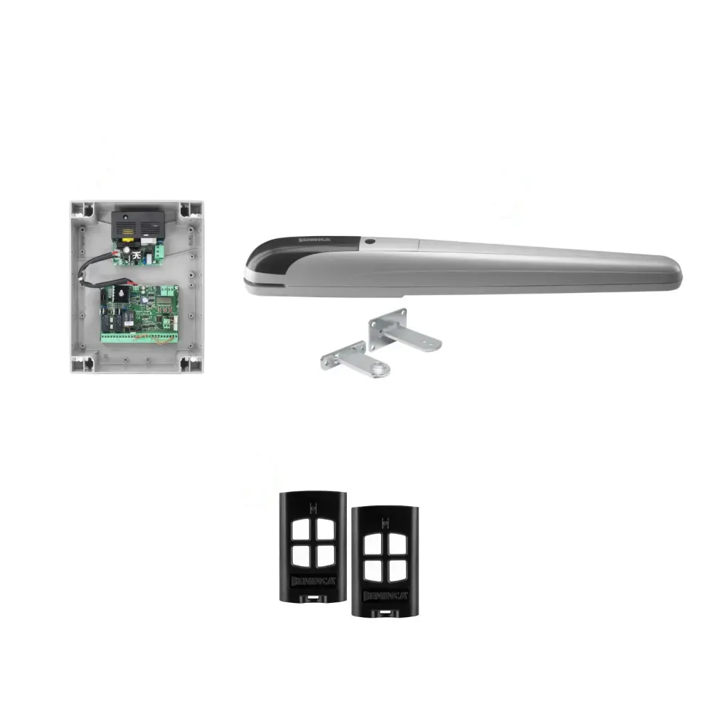 BOB 5 High Thrust Long Stroke ITALIAN Electric 24V Low Voltage Automatic Swing Driveway Gate Opener Kit ROBUST Heavy Duty Design BASE KIT 